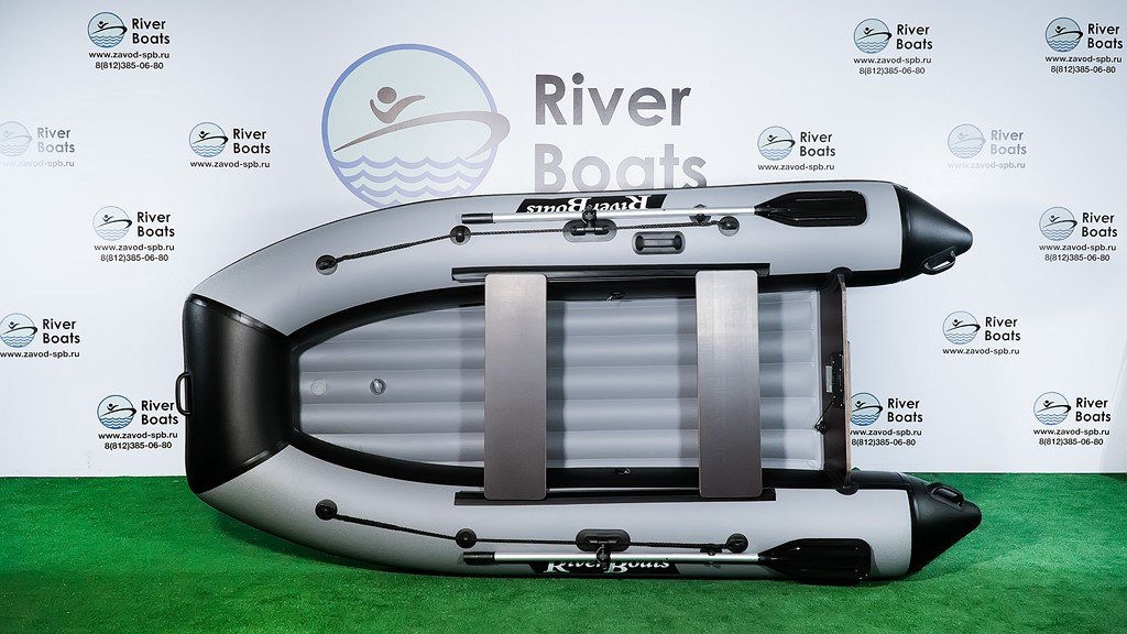 Надувная ПВХ лодка RiverBoats RB-340 НДНД